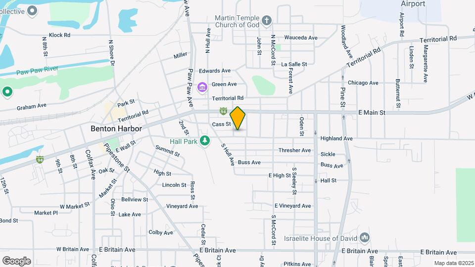 619 Highland Ave Map and Location Details