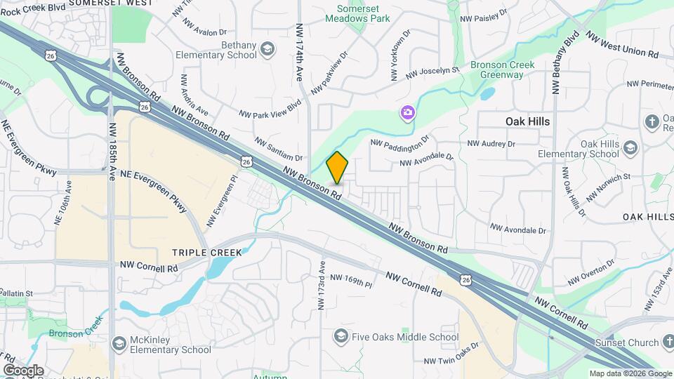 17222 NW Widgi Creek Ct Map and Location Details