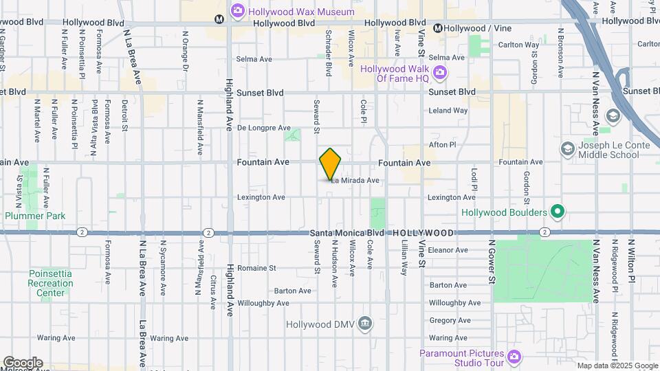 6536 La Mirada Ave Map and Location Details