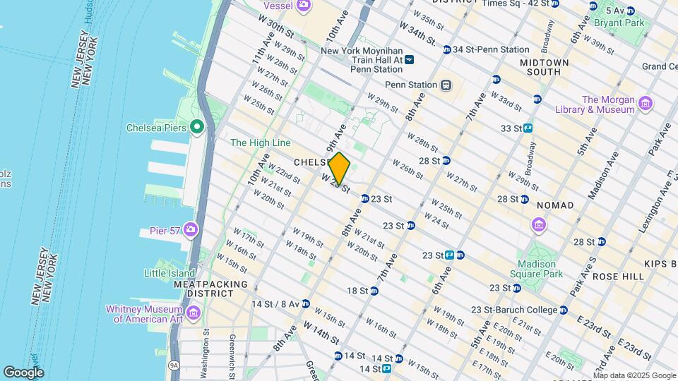 336 W 23rd St Map and Location Details