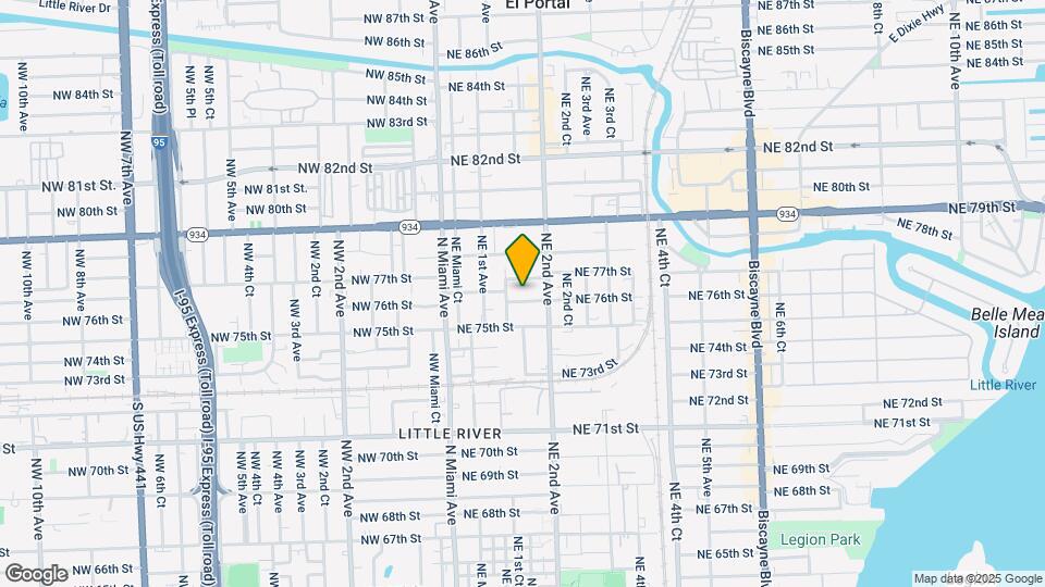 163 NE 76th St Map and Location Details
