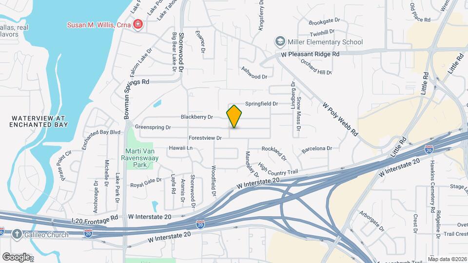 6610 Greenspring Dr Map and Location Details