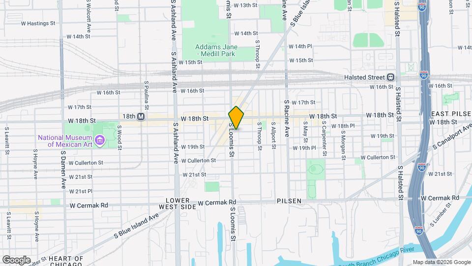 1835 S Loomis St Map and Location Details