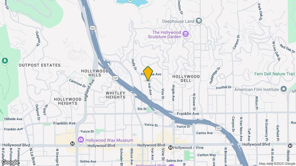 2067 1/2 Ivar Ave-Unit -2067 Ivar Ave Map and Location Details