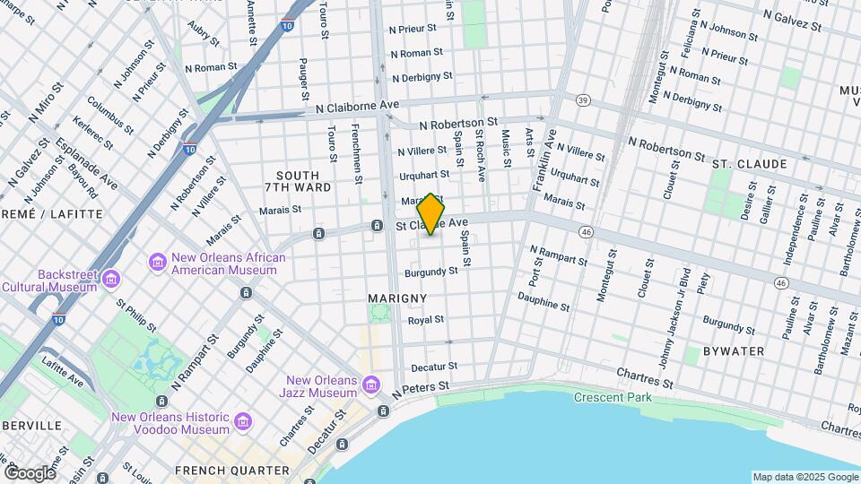 2317 N Rampart St Map and Location Details