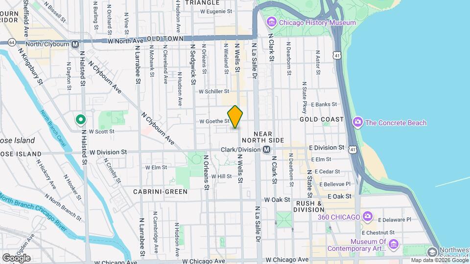 208 W Scott St Map and Location Details