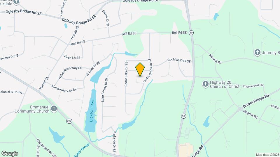 804 Brook Hollow Cir SE Map and Location Details