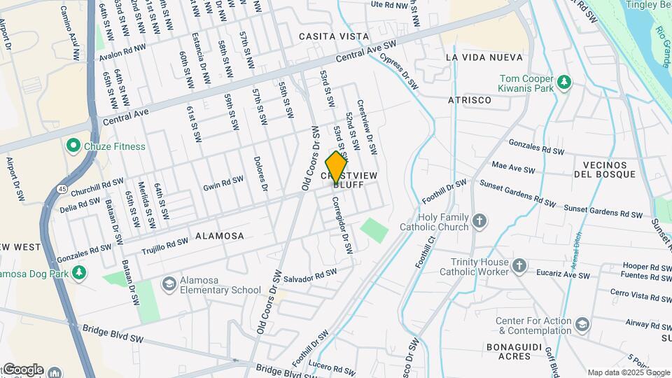 5323 Red Mesa Ave SW Map and Location Details