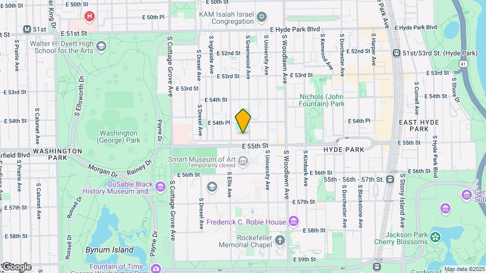 5482 S Greenwood Ave Map and Location Details