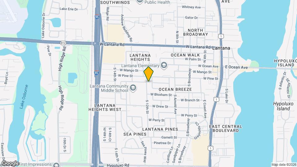 402 S 12th St Map and Location Details