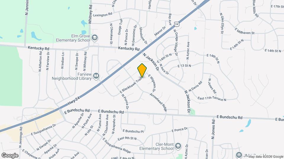 18717 E Blackhawk Trail Map and Location Details