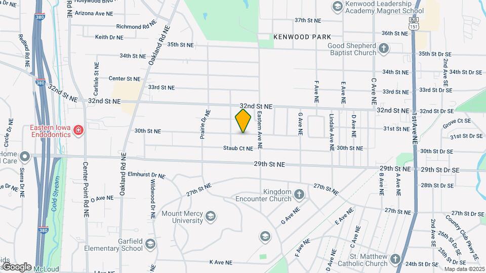 1025 30th St NE Map and Location Details