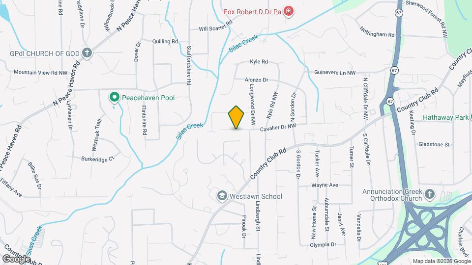 4212 Cavalier Dr NW Map and Location Details