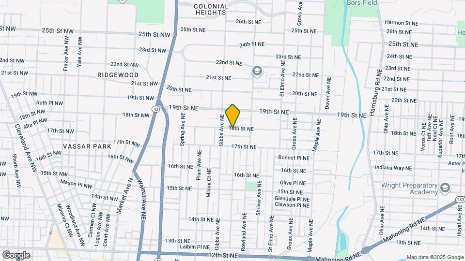 1126 18th St NE Map and Location Details