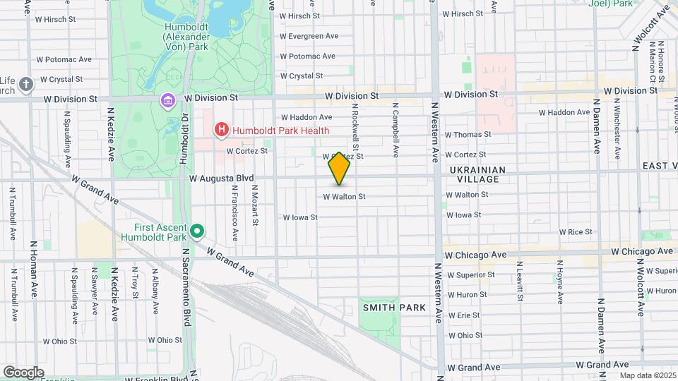 2624 W Walton St Map and Location Details