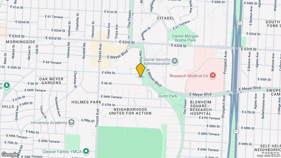6508 Paseo Blvd Map and Location Details