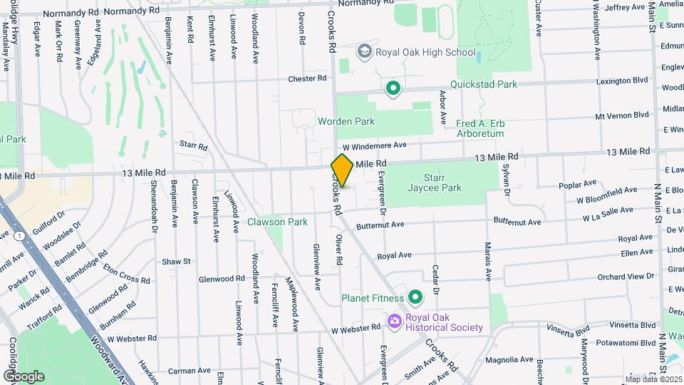 1641 Fairview Ave Map and Location Details