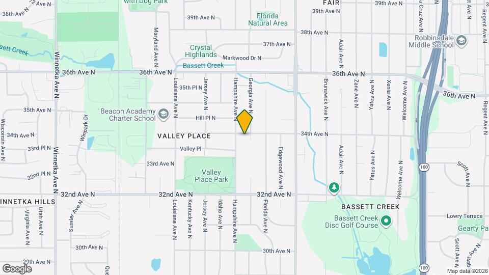 6603 34th Ave N Map and Location Details