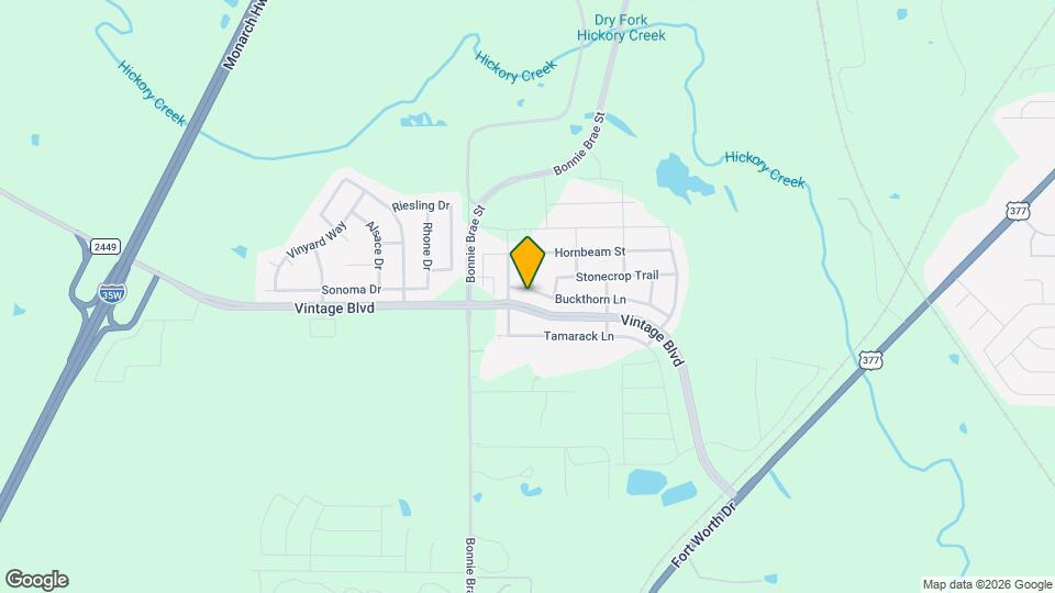 3401 Buckthorn Ln Map and Location Details