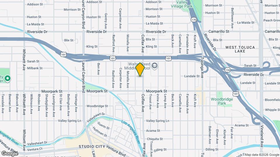 4455 Colfax Ave Map and Location Details