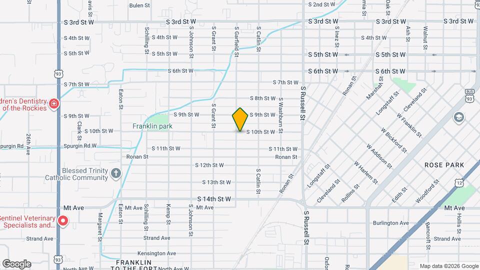 1761 S 10th St W Map and Location Details