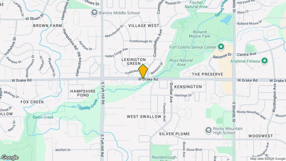 1717 W Drake Rd Map and Location Details