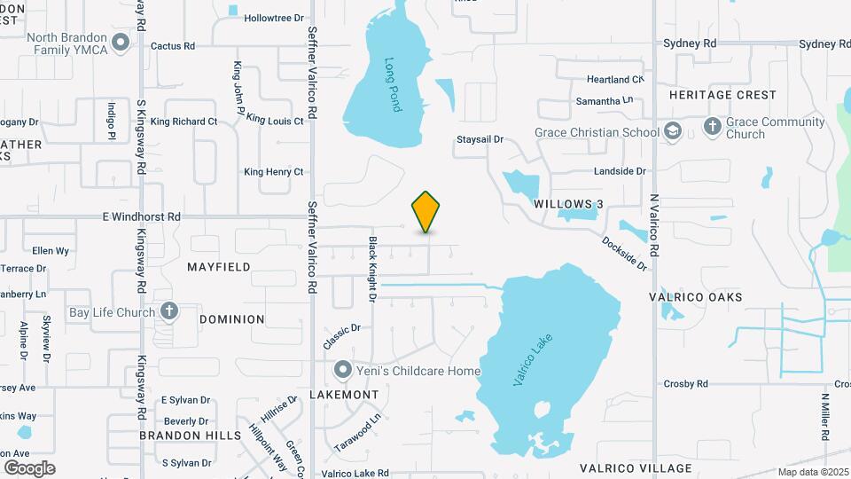 1120 Brandon Lakes Ave Map and Location Details