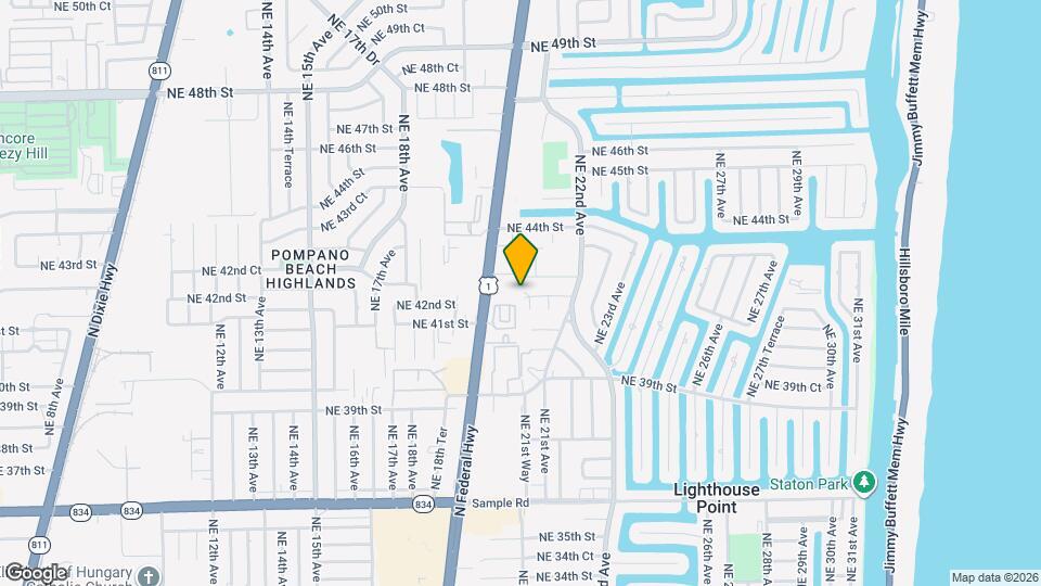 4145 NE 21st Terrace Map and Location Details