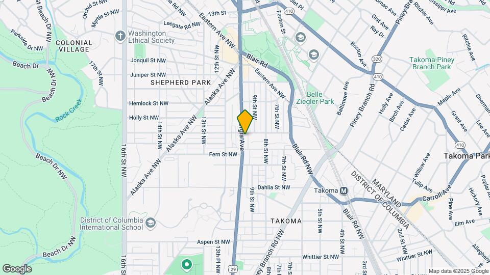7327 GEORGIA Ave NW Mapa y Detalles de la Ubicación