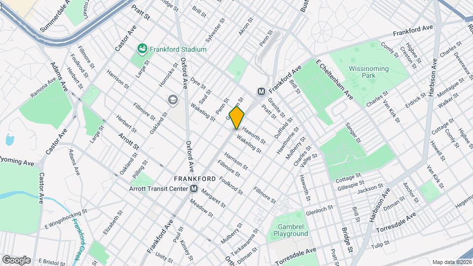 5001 Frankford Ave, Unit B Map and Location Details