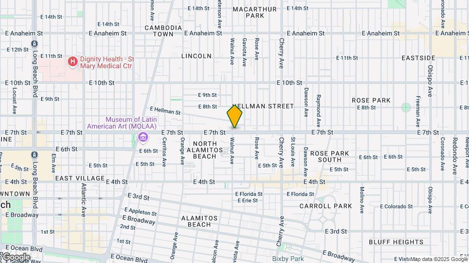 1604 E 7th St Map and Location Details