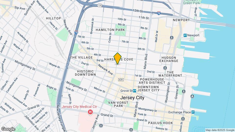 568 Jersey Ave Map and Location Details