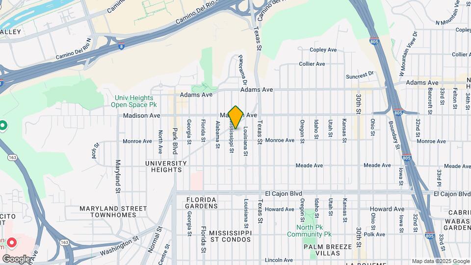 4525 Mississippi St Map and Location Details