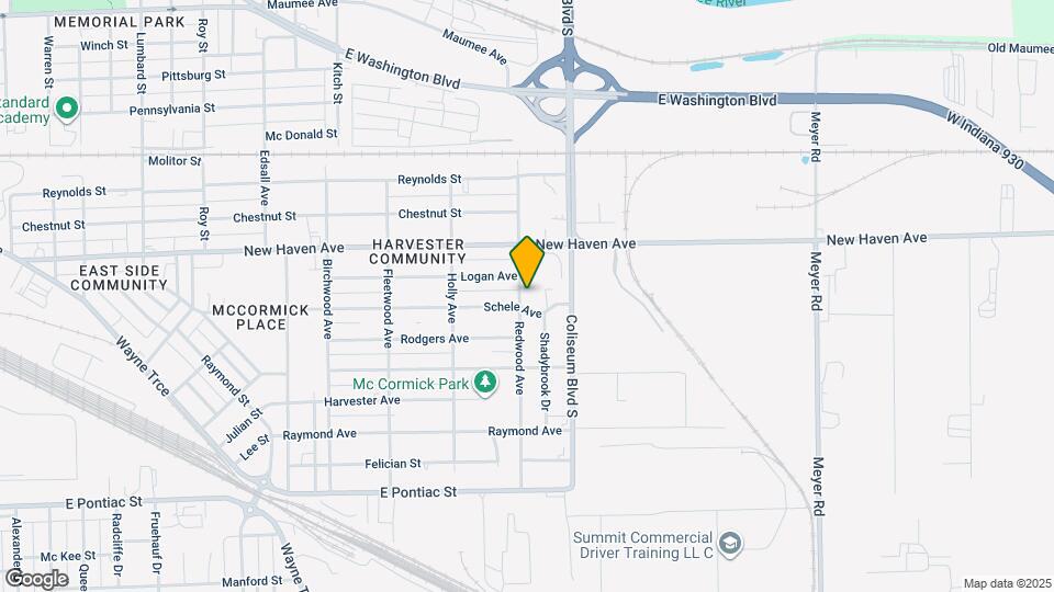 2021 Redwood Ave Map and Location Details