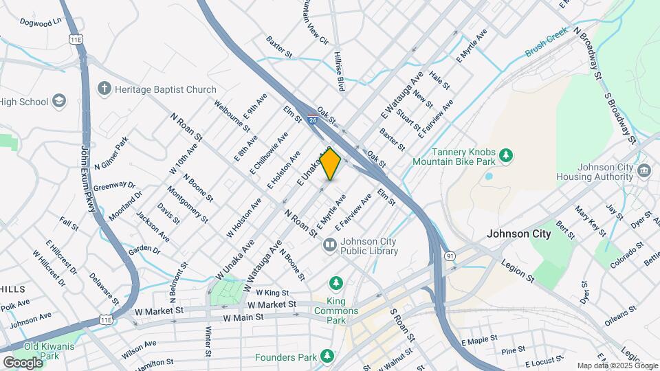 204 E Watauga Ave Mapa y Detalles de la Ubicación