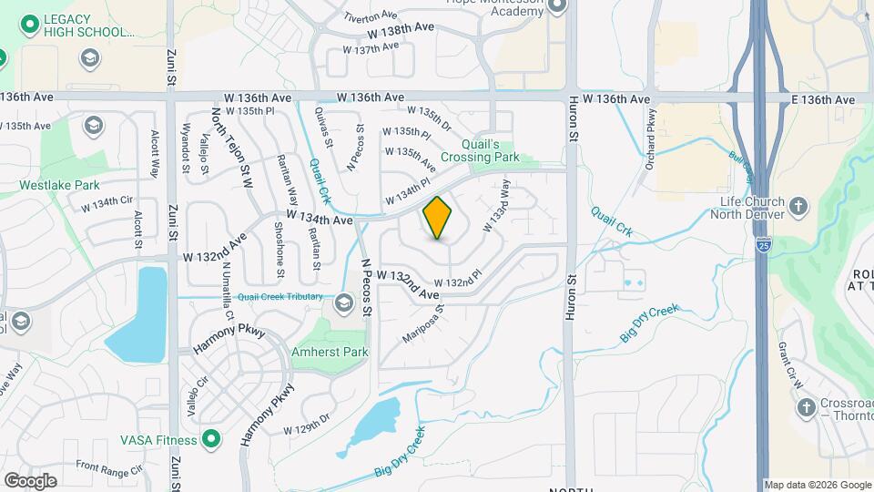1310 W 133rd Cir Map and Location Details