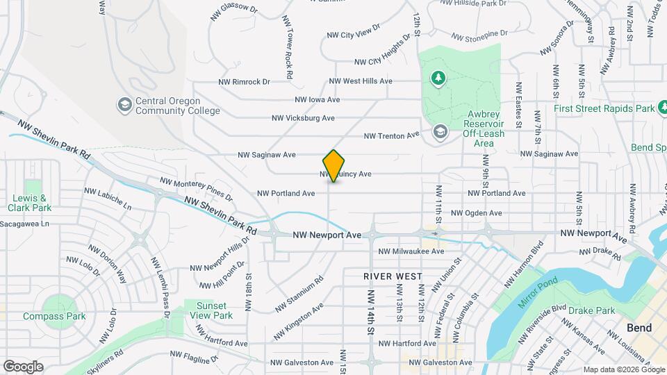 1496 NW Portland Ave Map and Location Details