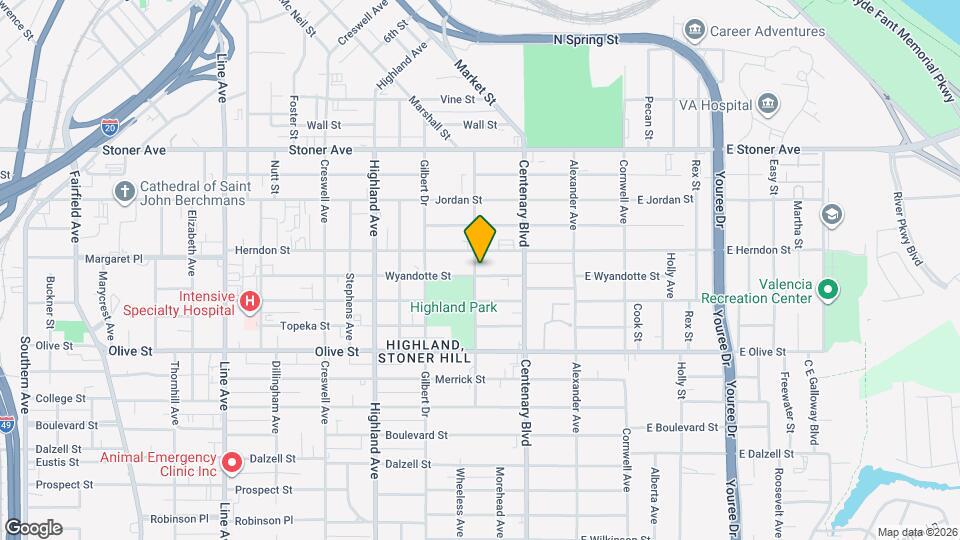 260 Wyandotte St Map and Location Details