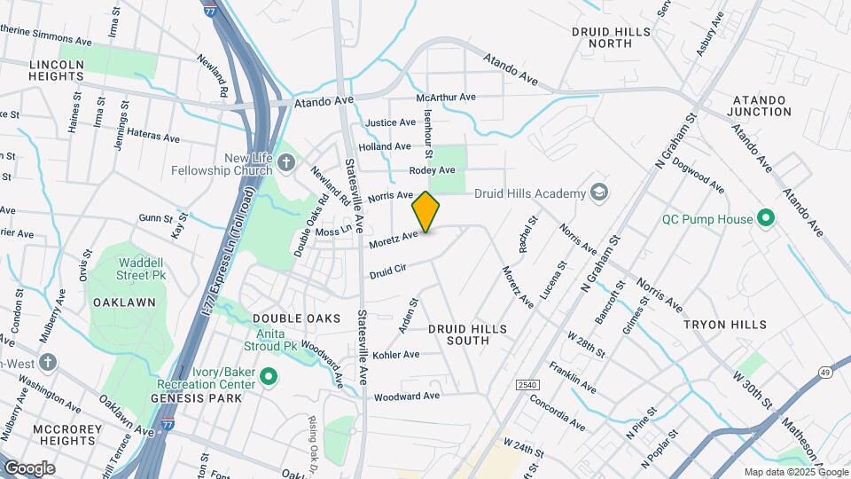 1339 Moretz Ave Mapa y Detalles de la Ubicación