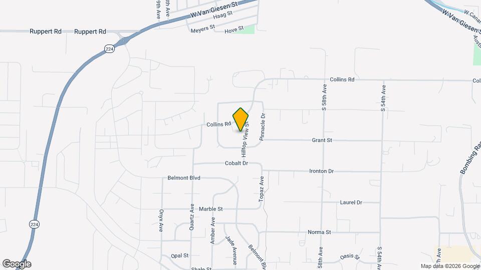 603 Hilltop View St Map and Location Details