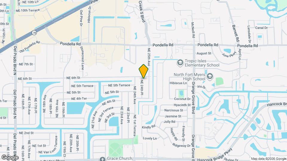 527 NE 24th Pl Map and Location Details