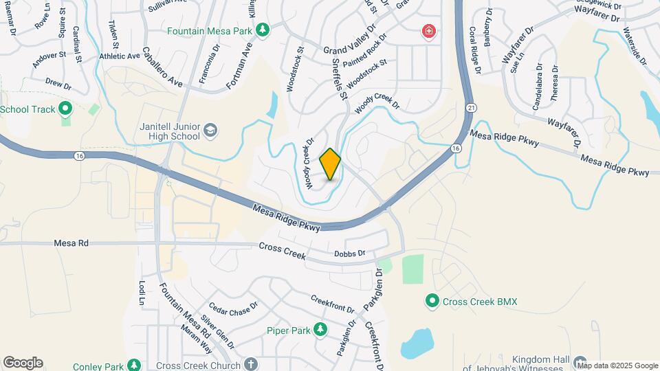 8060 Woody Creek Dr Map and Location Details