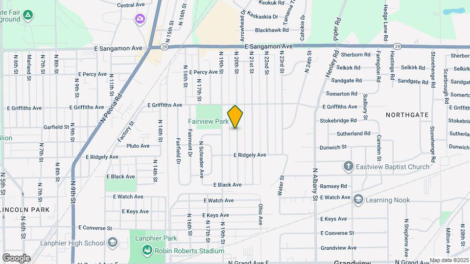 1809 N 20th St Map and Location Details