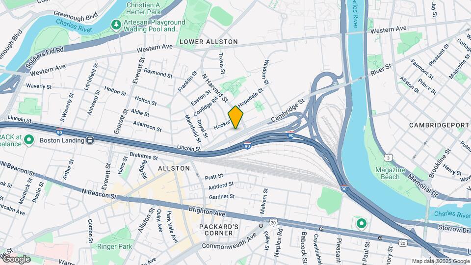 245 Cambridge St, Unit 1 Map and Location Details