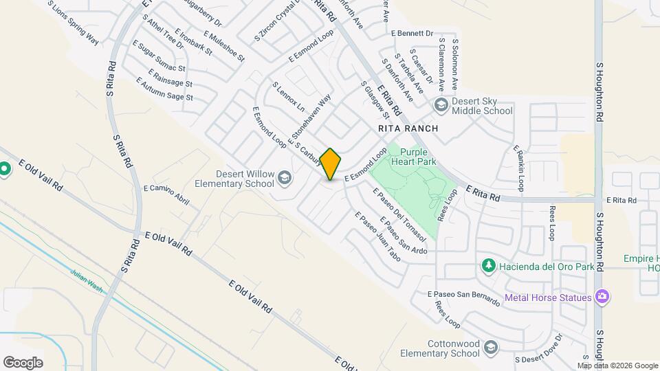 9511 E Placita Elemental Mapa y Detalles de la Ubicación