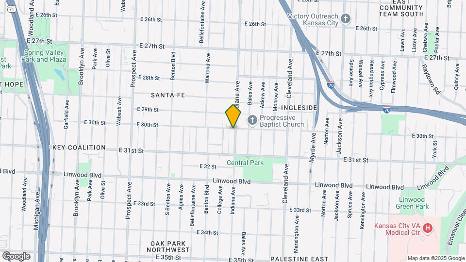 3319 E 30th St Map and Location Details