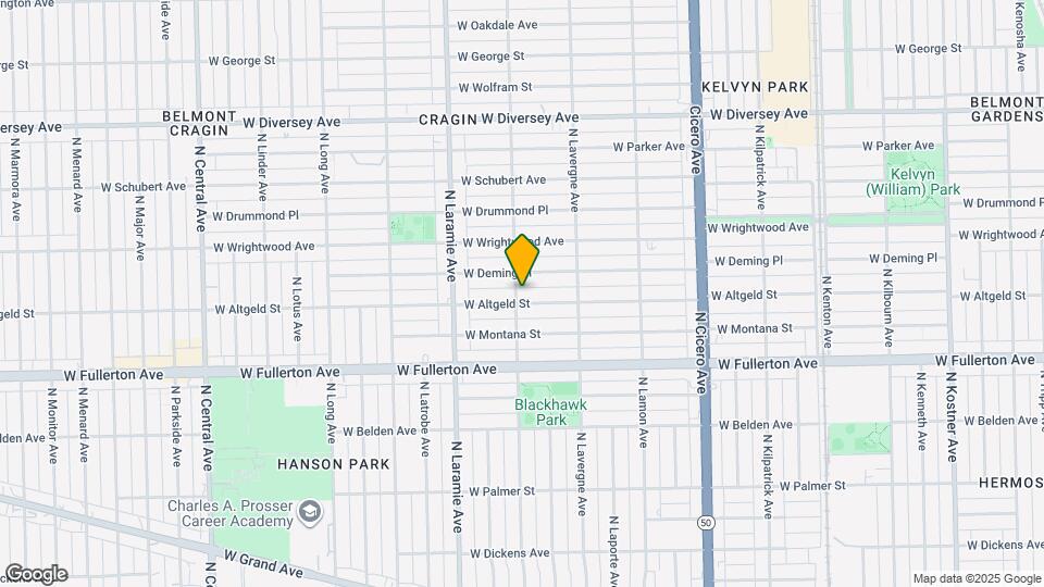 5054 W Altgeld St, Unit 2 Map and Location Details