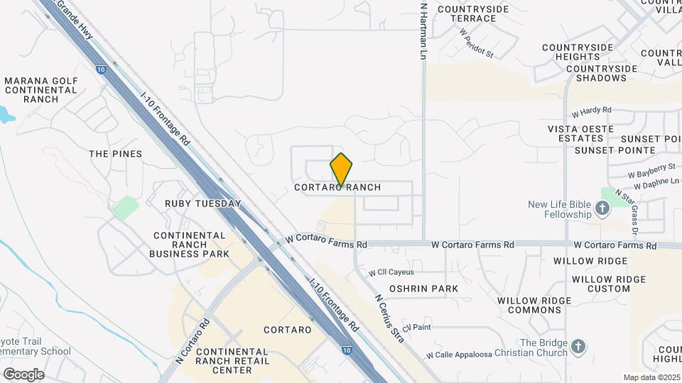 5636 W Cortaro Crossing Dr Map and Location Details