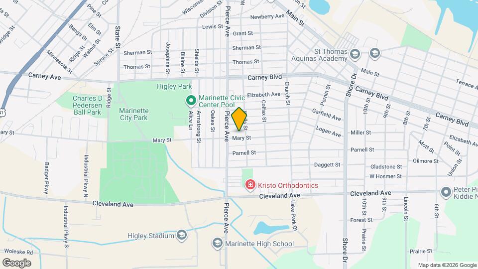 1612 Mary St Map and Location Details