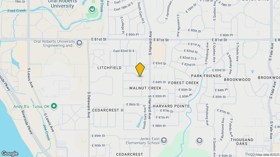 8406 South Gary Ave E Map and Location Details